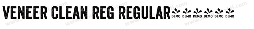 Veneer Clean Reg Regular字体转换